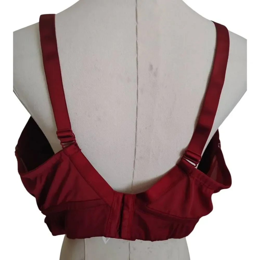 Auden‎ Plus Size Burgundy Lace Bra Size 3X